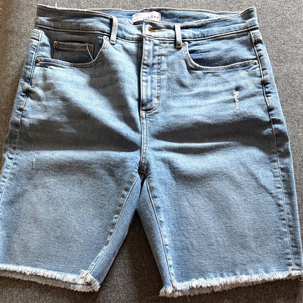 LOFT Light Blue Jean Shorts